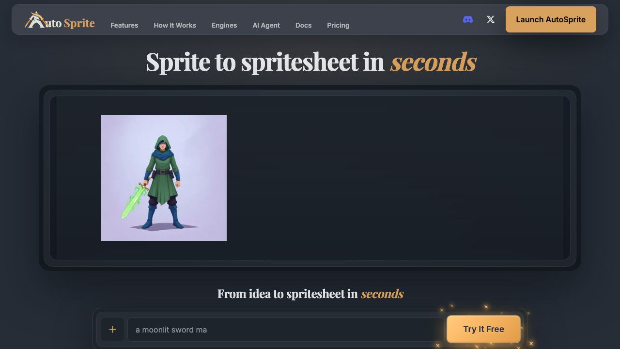 AutoSprite 网站截图