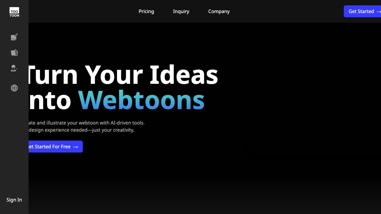 TooToon-GPT website screenshot