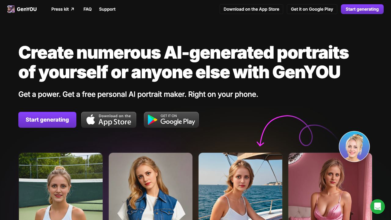 GenYOU 网站截图