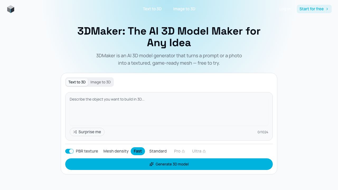 3DMaker 网站截图