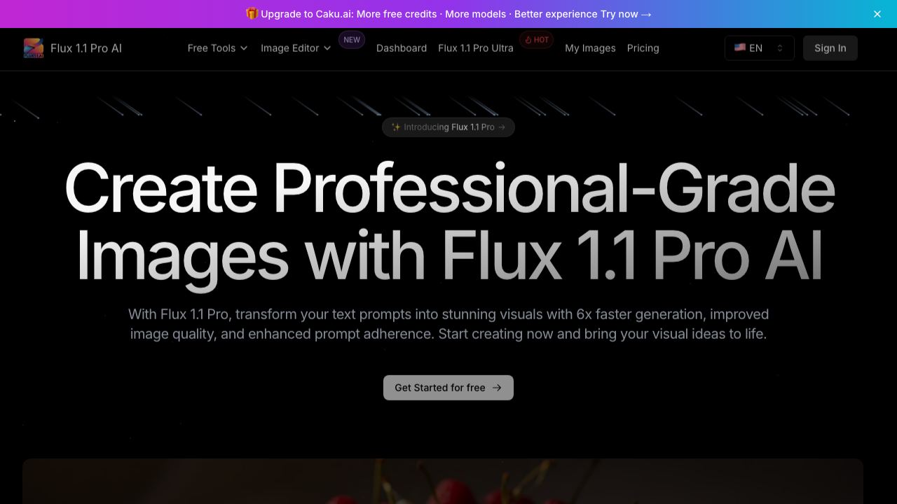 Flux 1.1 Pro 网站截图