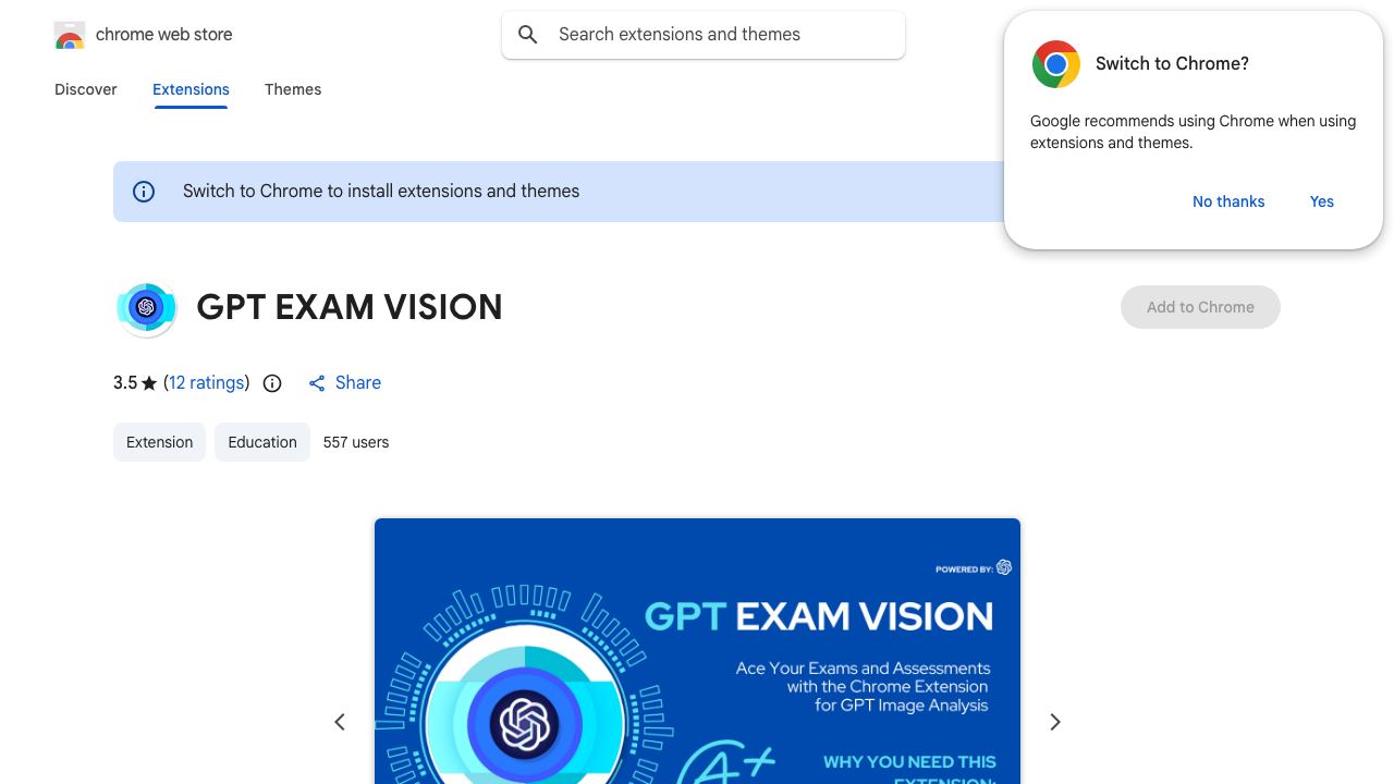 GPT EXAM VISION 网站截图