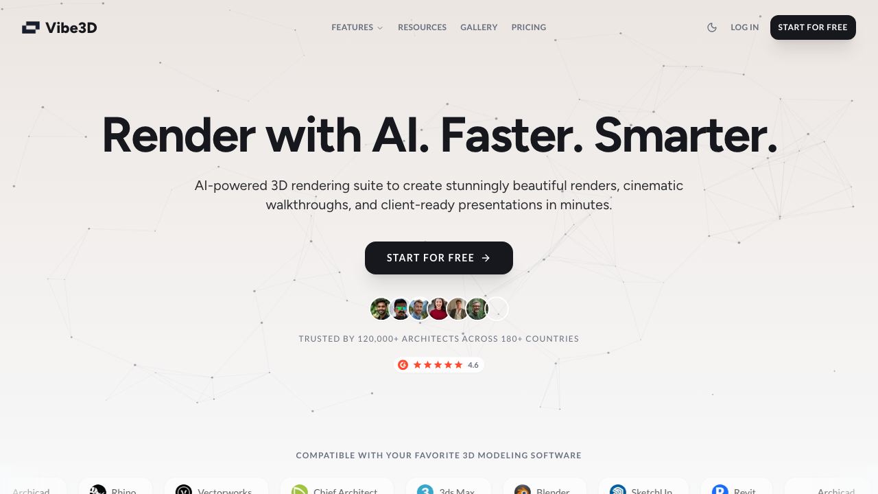 Vibe3D website screenshot