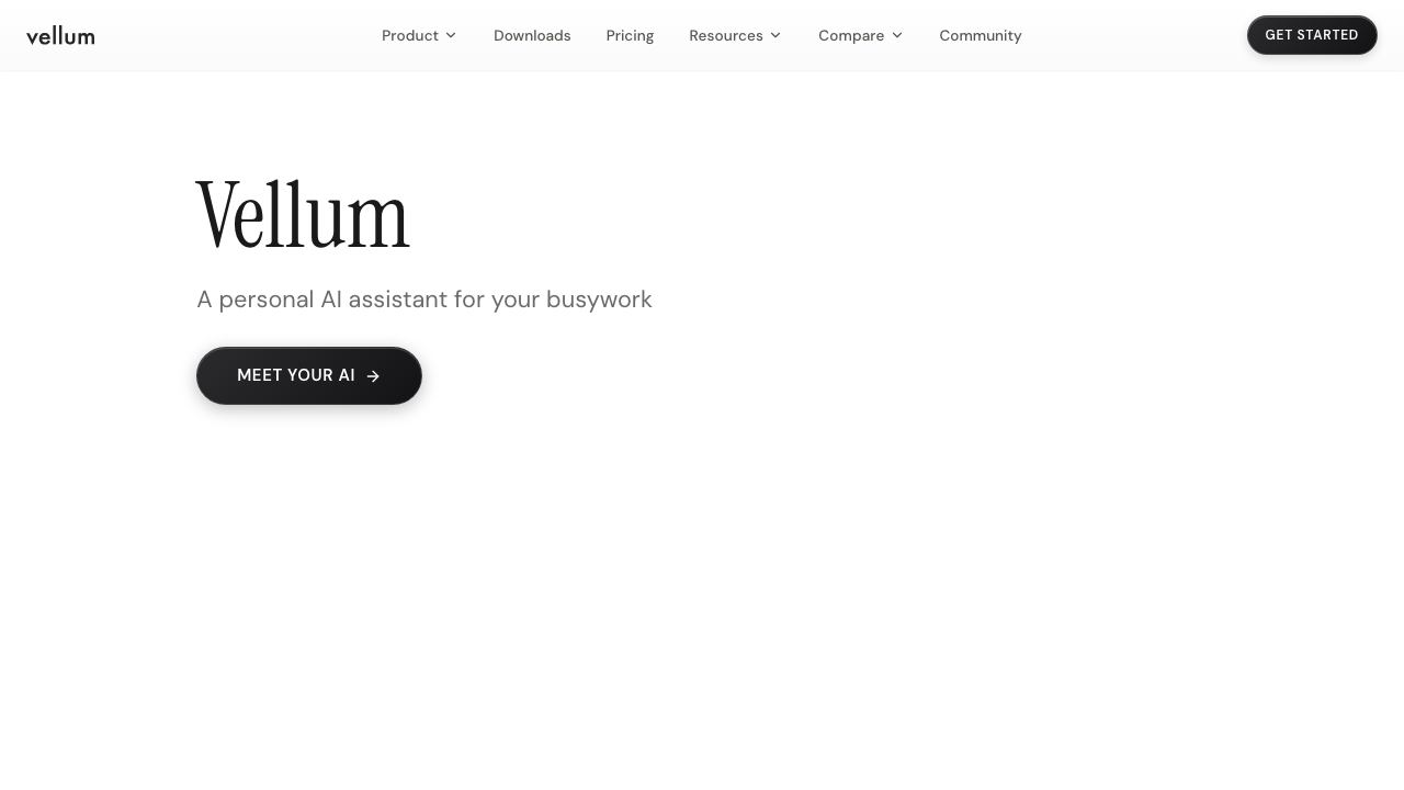 Vellum website screenshot
