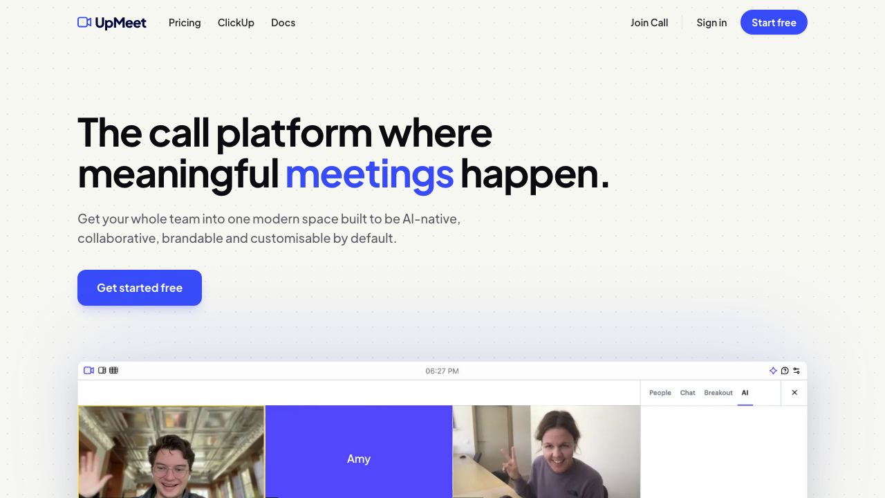 UpMeet 3.0 网站截图