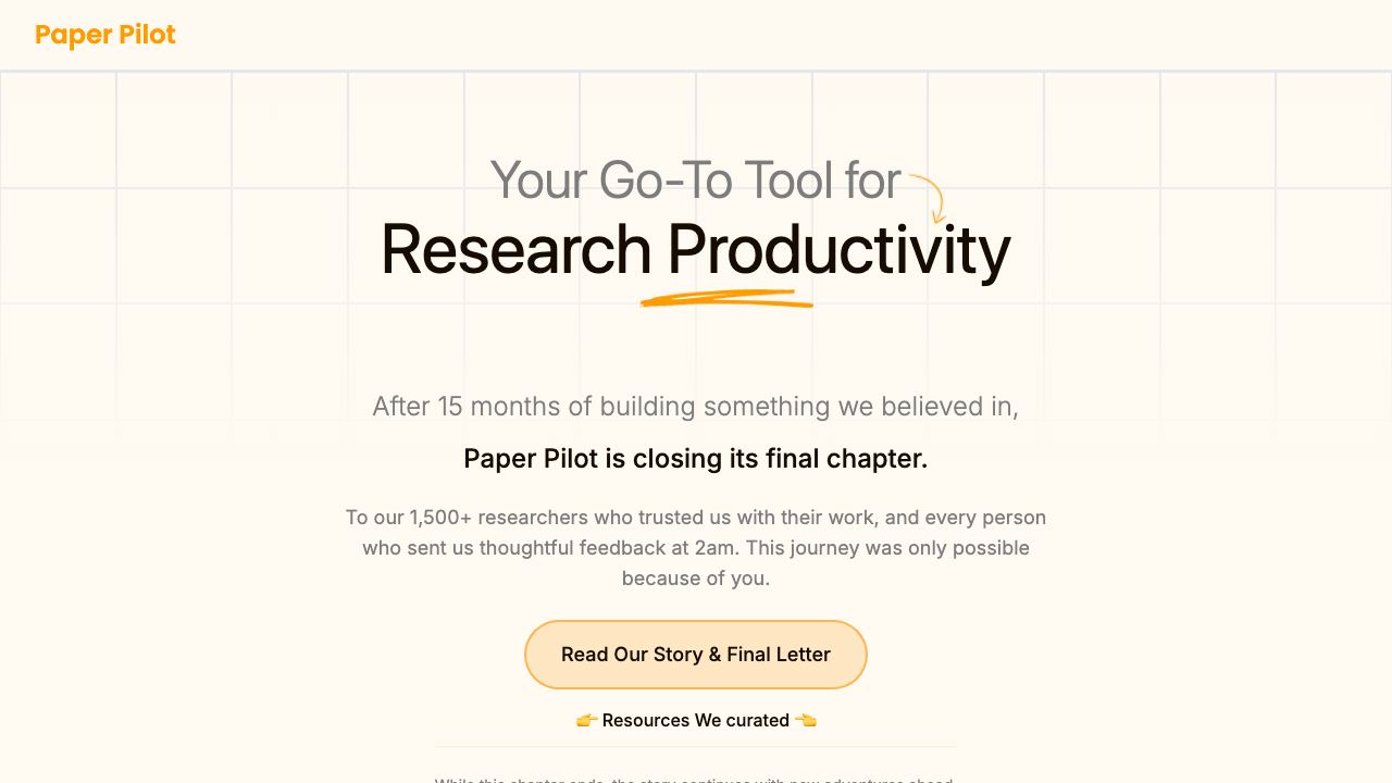 Paper Pilot 网站截图
