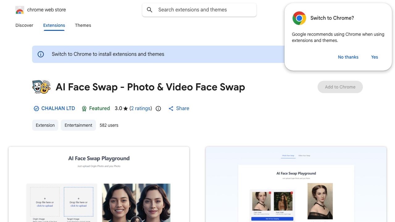 AI Face Swap - Photo & Video Face Swap 网站截图