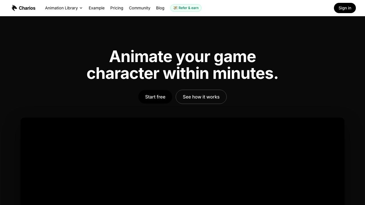 Charios website screenshot