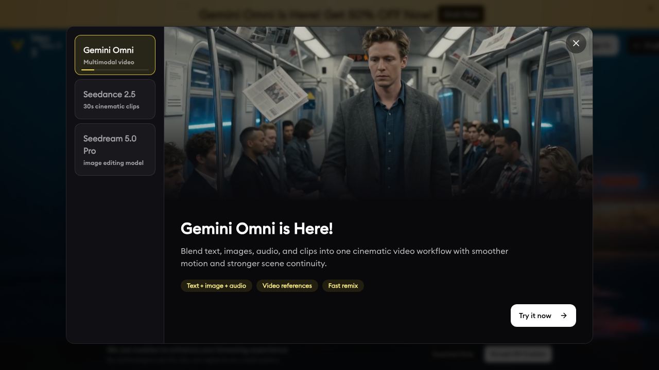 Veo 3 AI: Generate Veo 3 AI Video With Realistic Sound website screenshot