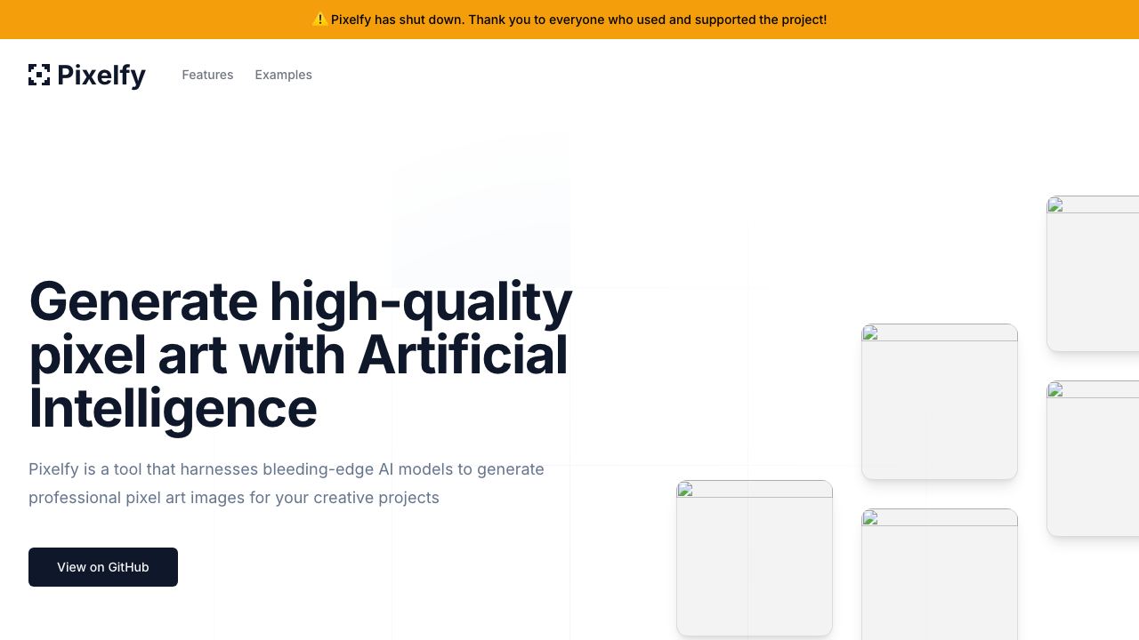 Pixelfy 网站截图