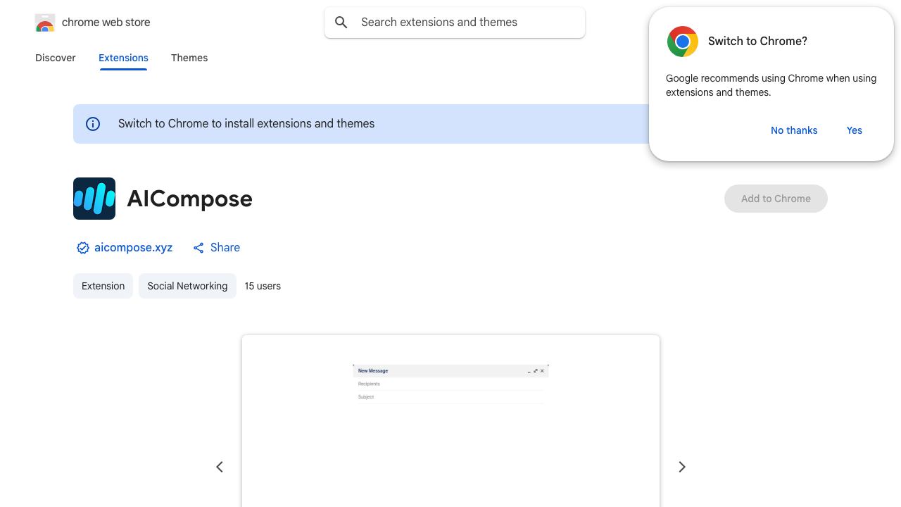 AICompose 网站截图