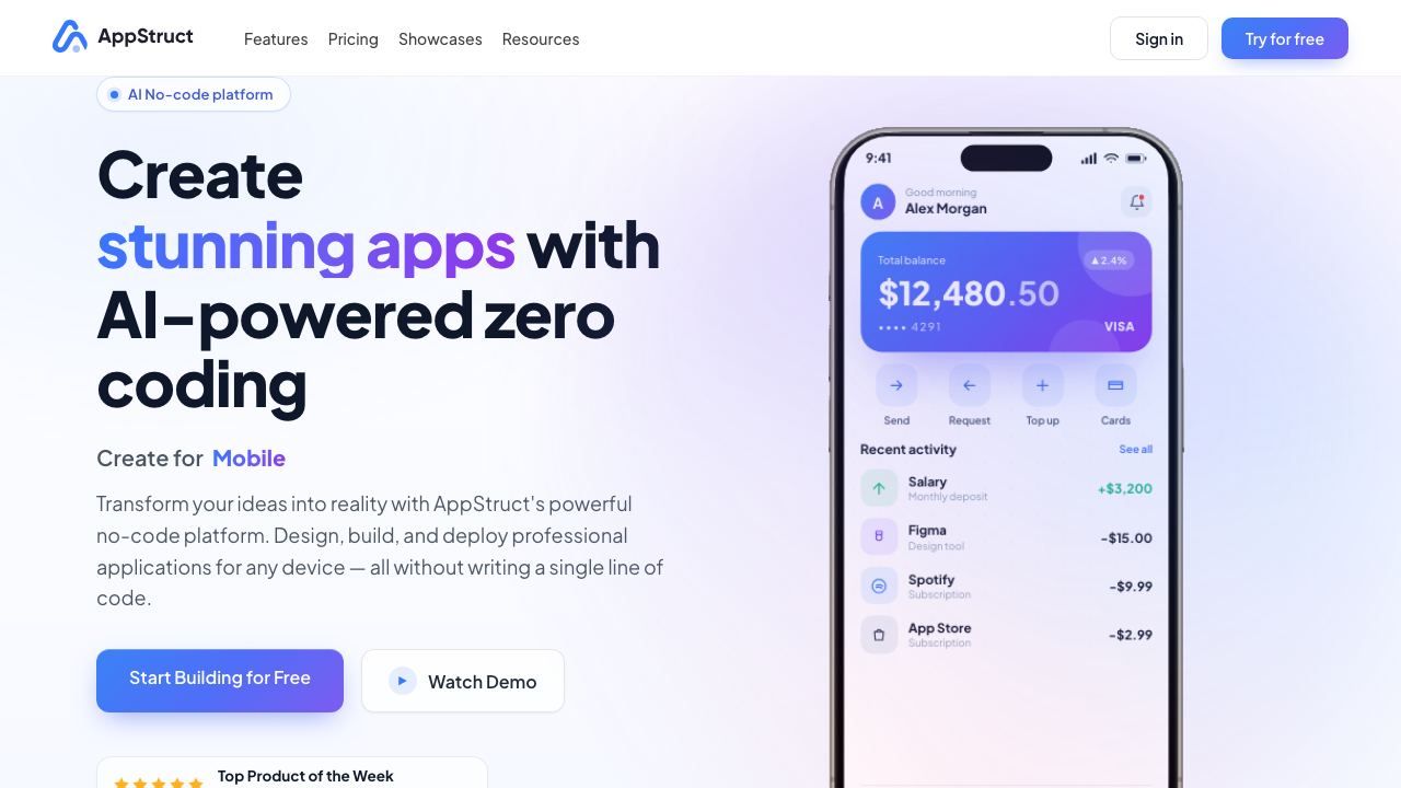 AppStruct 网站截图