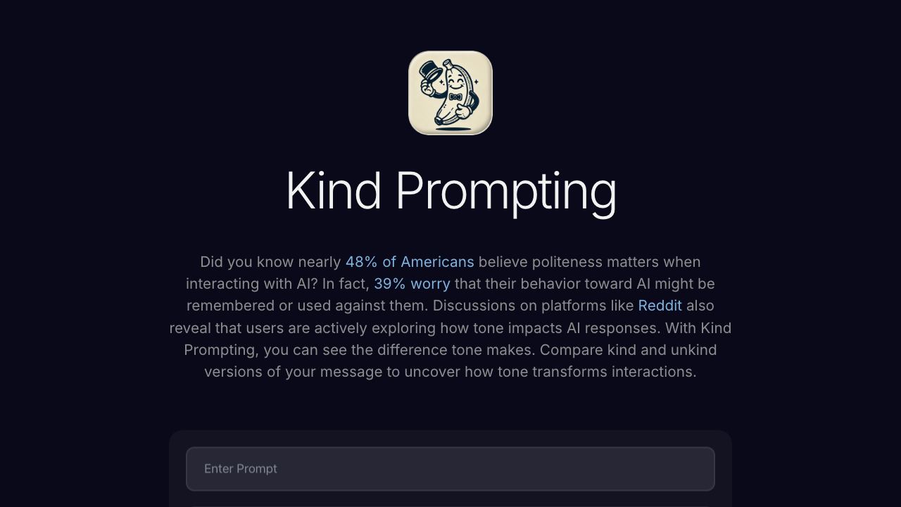 Kind Prompting 网站截图