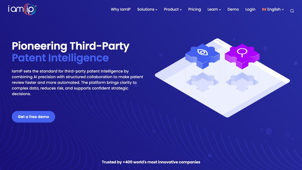 IamIP website screenshot