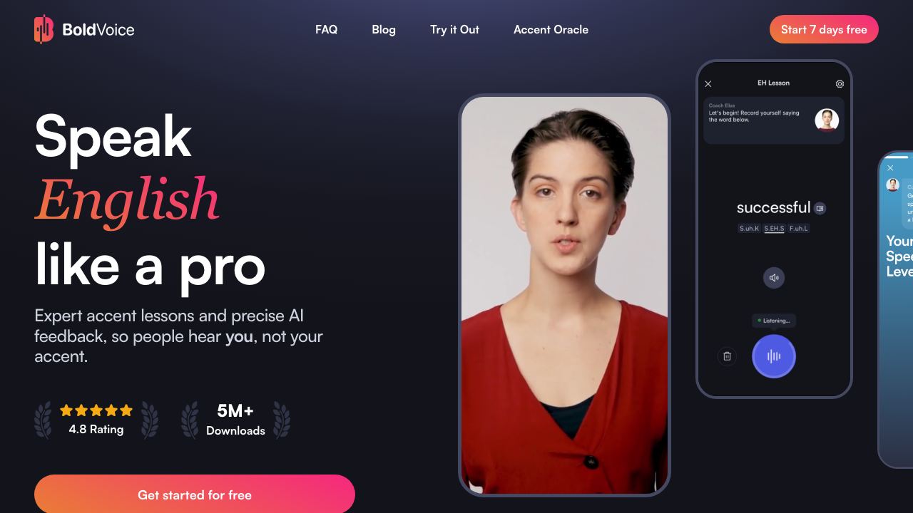 BoldVoice website screenshot