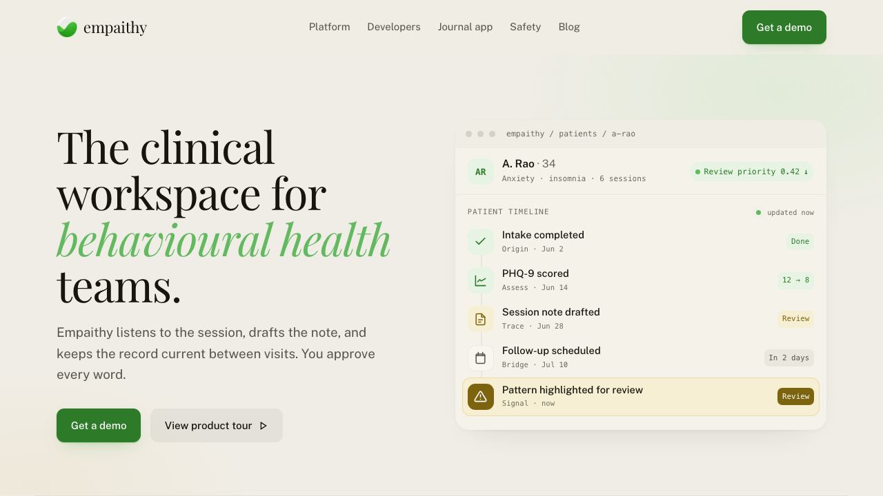Empaithy website screenshot