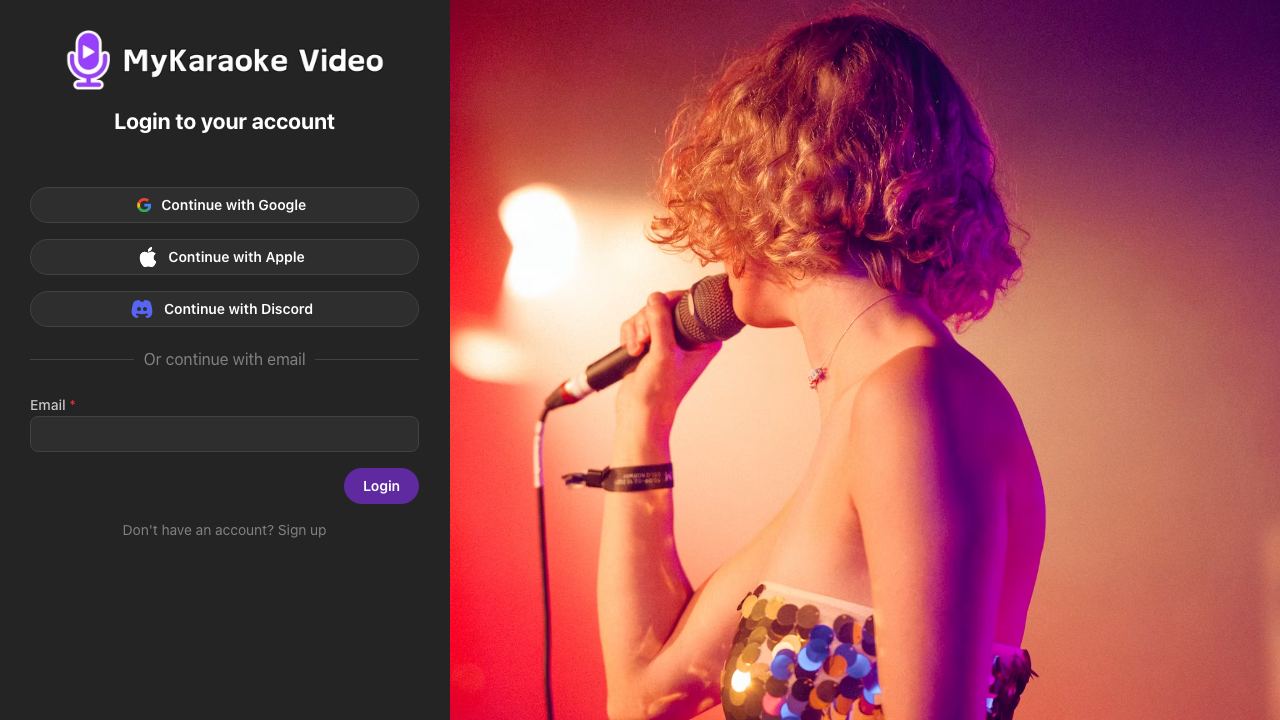 MyKaraoke Video 网站截图