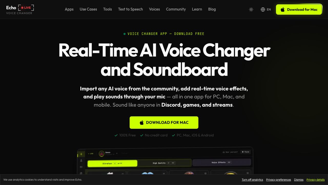VoiceChanger.Live website screenshot