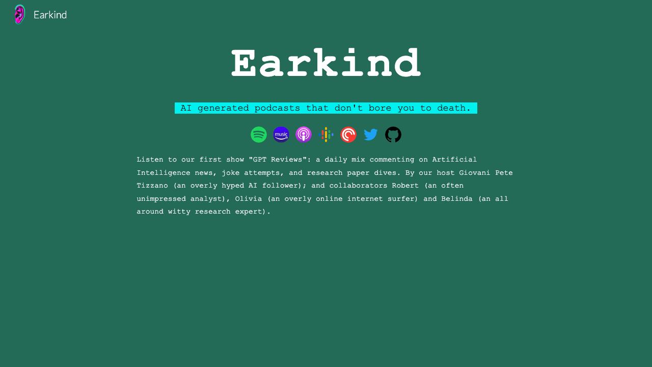 Earkind 网站截图