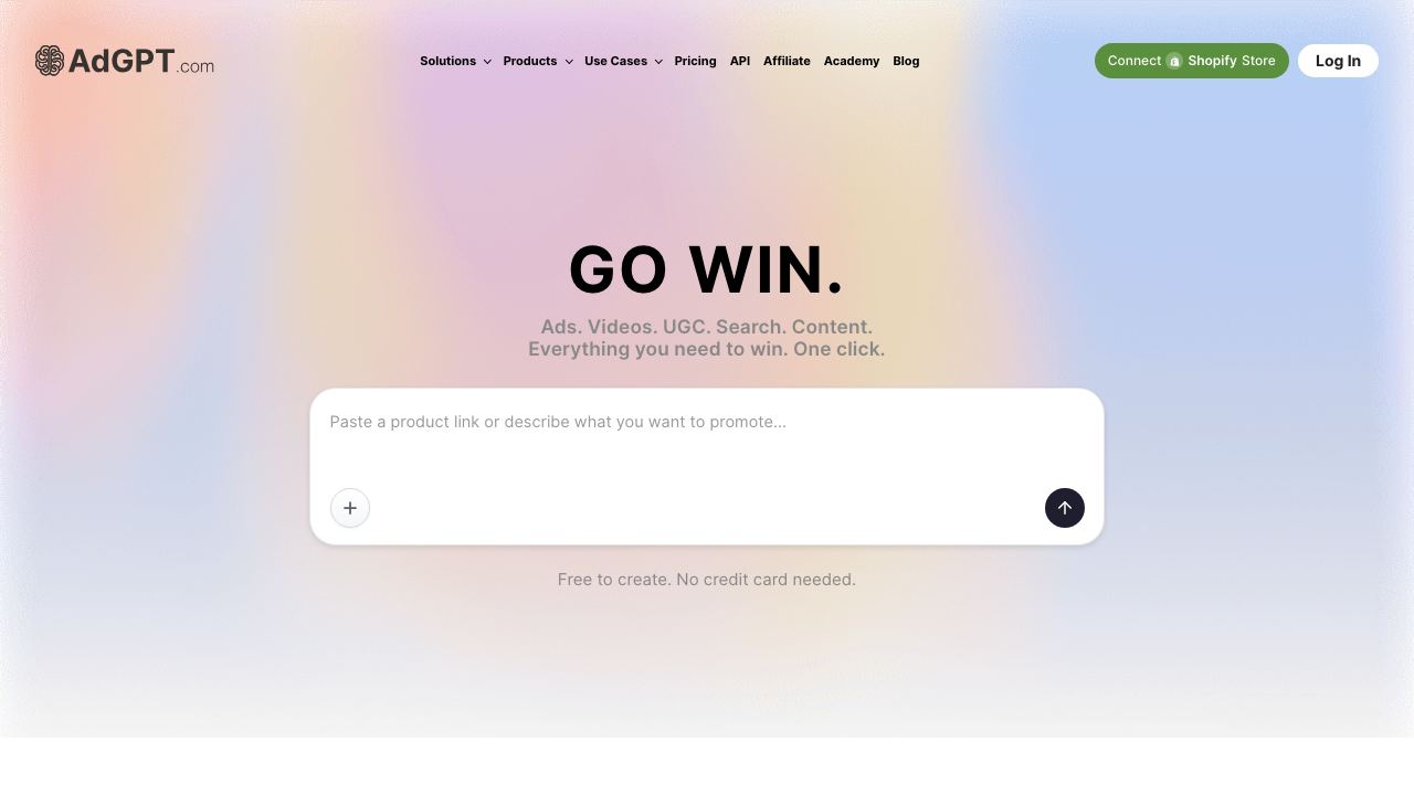 AdGPT.com 网站截图