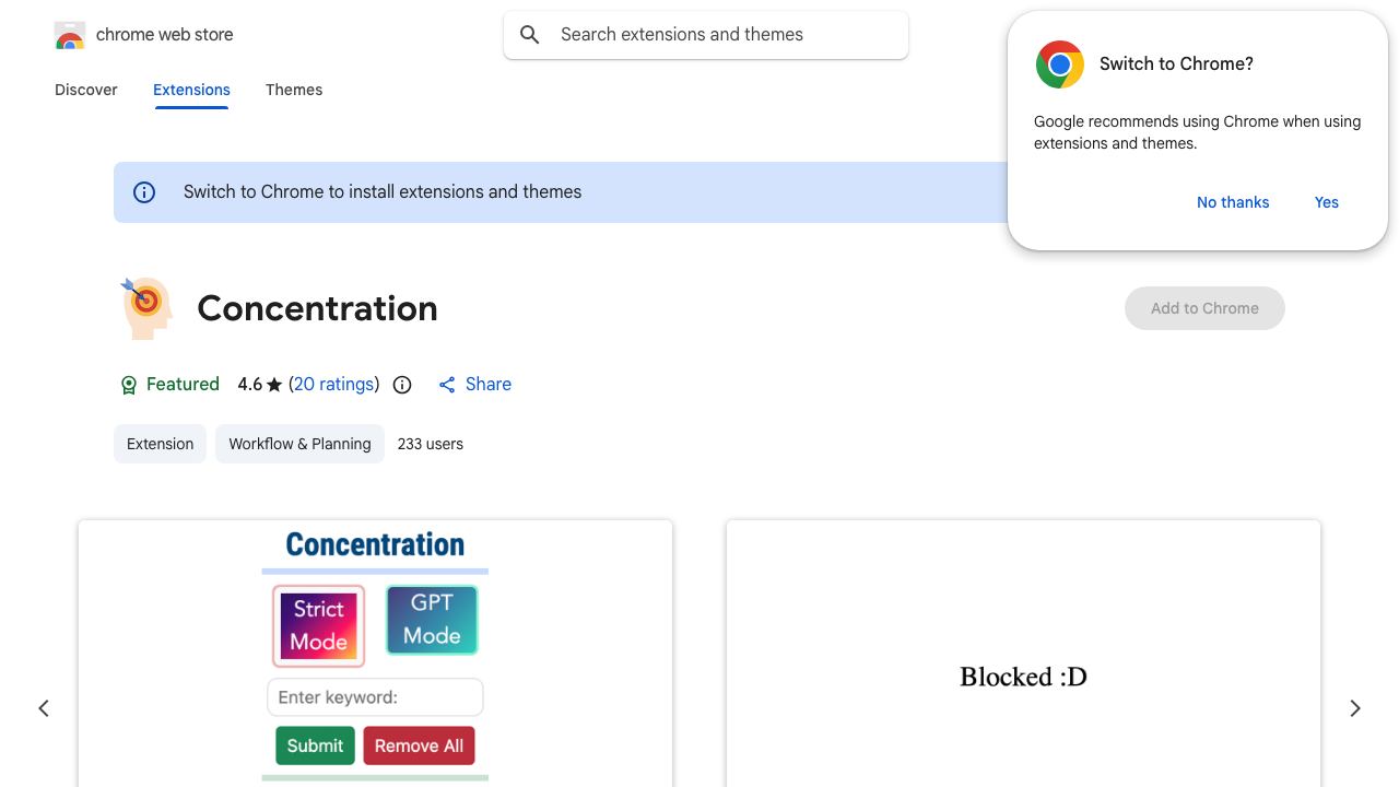 Concentration 网站截图