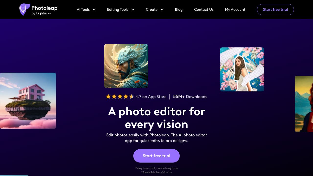 Photoleap website screenshot