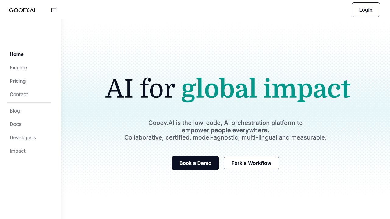 Gooey.AI 网站截图