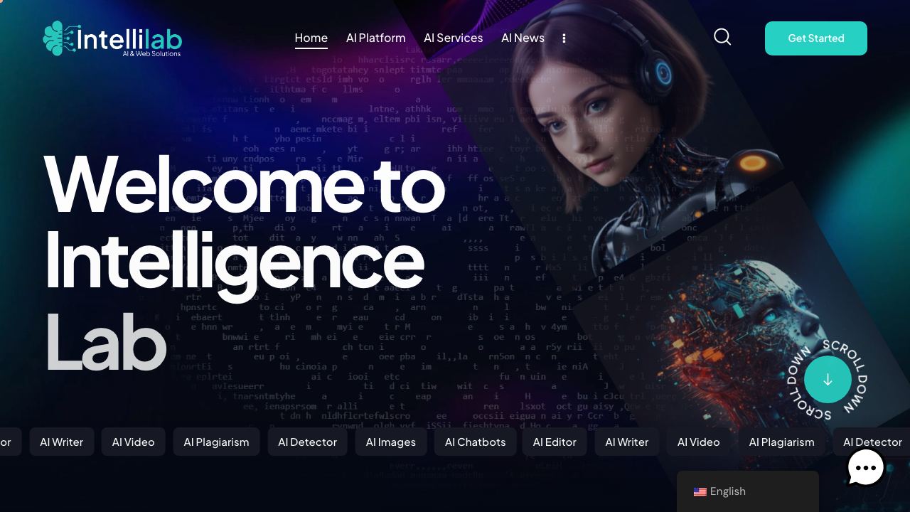 Intelligence Lab - AI Generator 网站截图