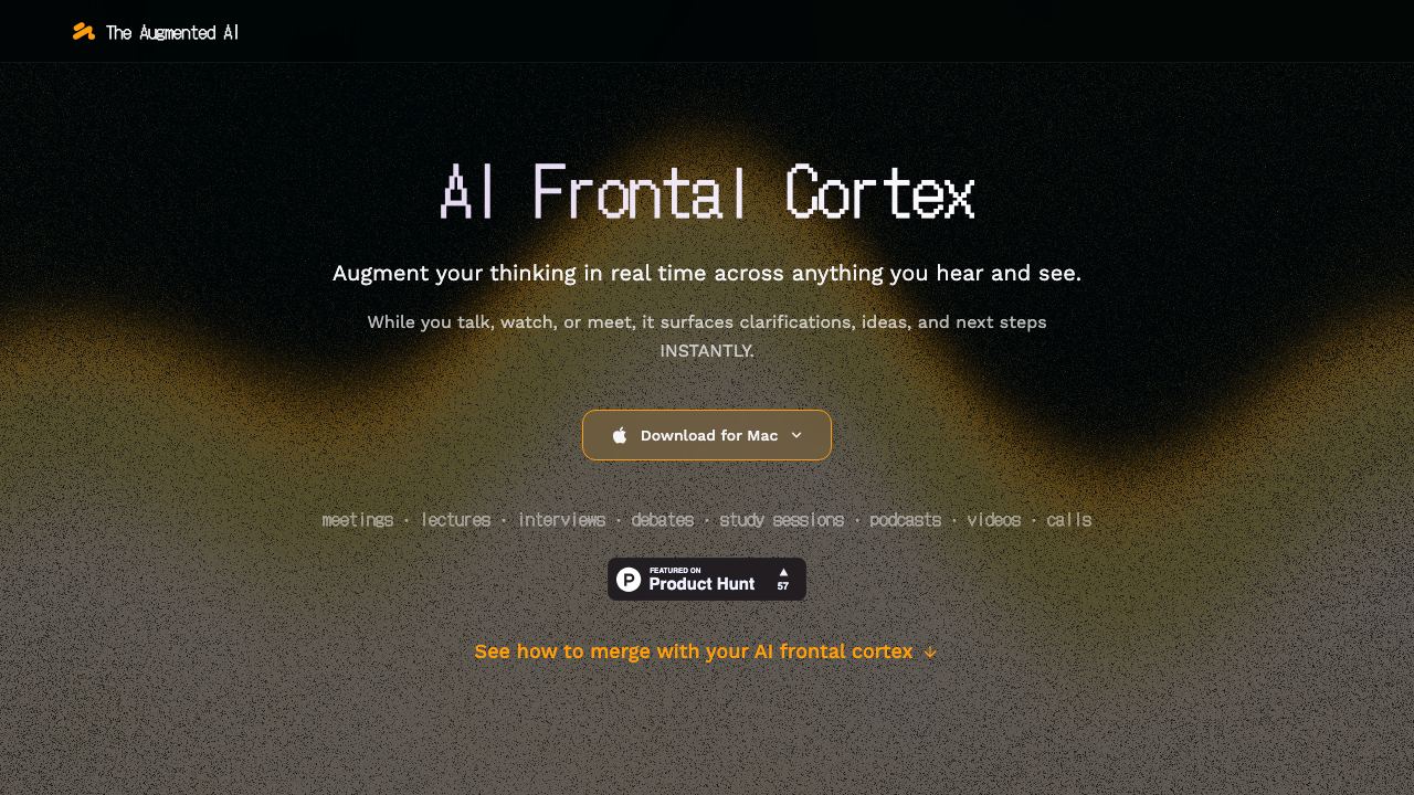 The Augmented AI 网站截图