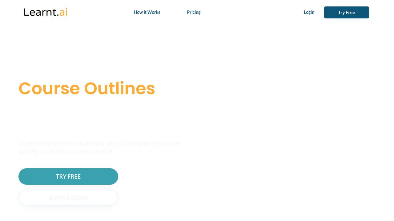 Learnt.ai website screenshot