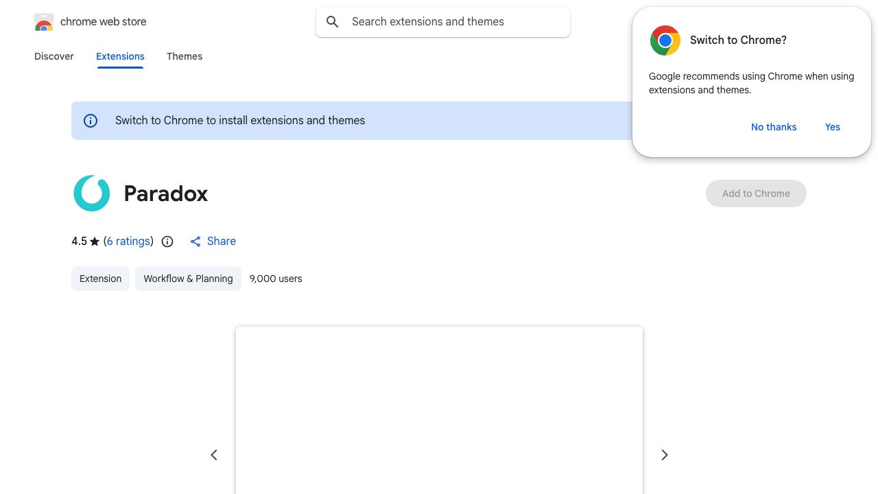 Paradox 网站截图