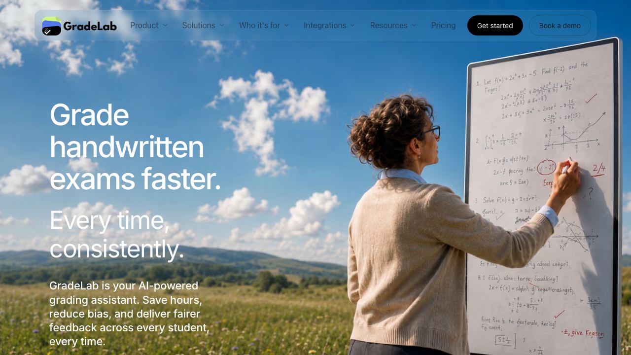 GradeLab website screenshot