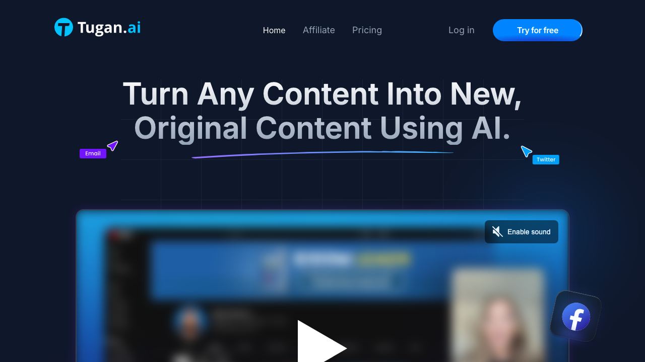 Tugan.ai 网站截图