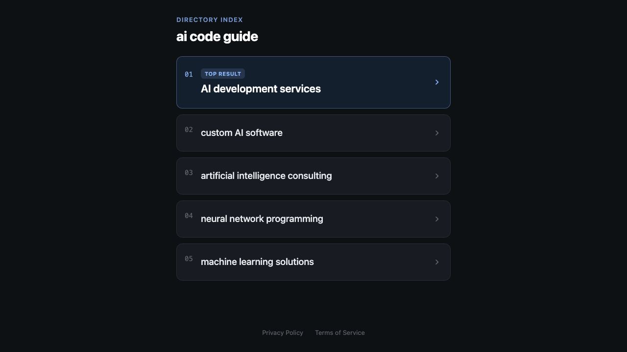 AI Code Guide 网站截图
