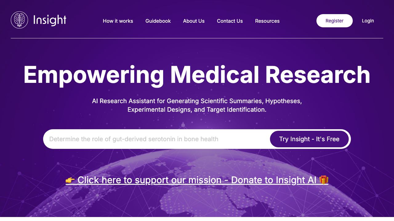 Insight website screenshot