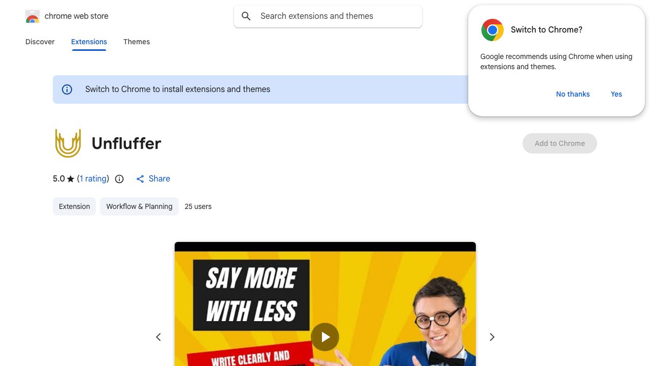 Unfluffer 网站截图