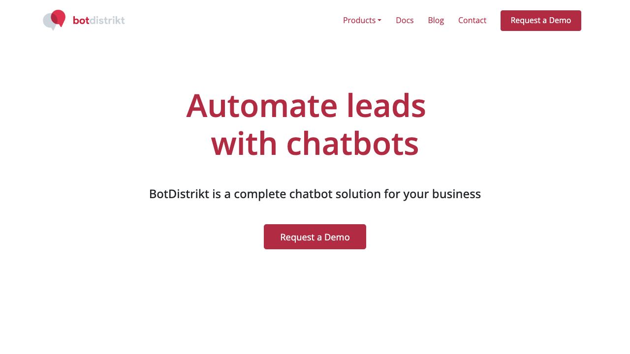 BotDistrikt website screenshot