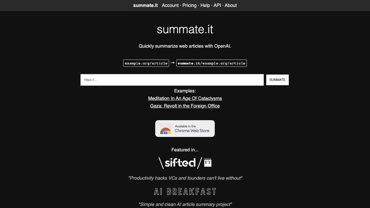 Summate.it 网站截图