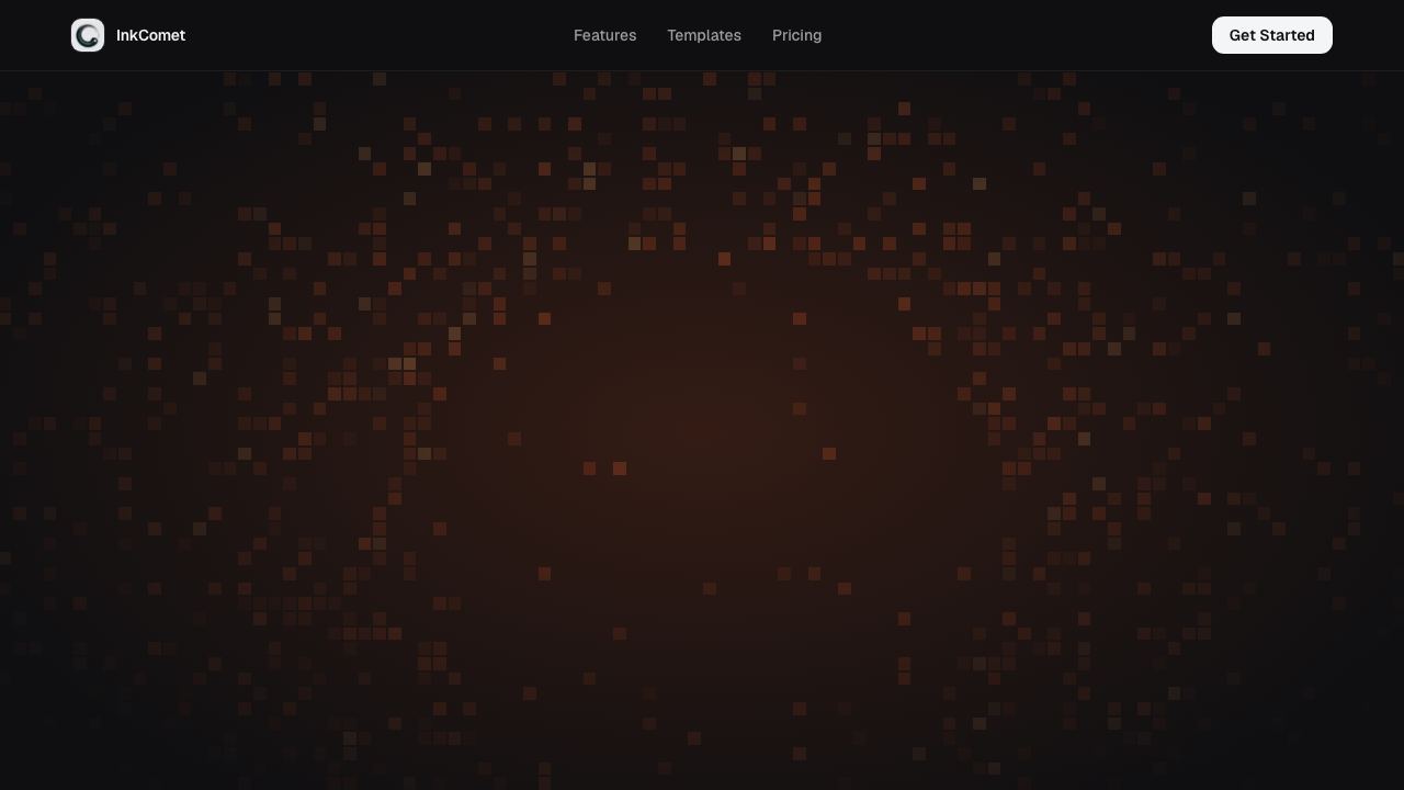 InkComet website screenshot