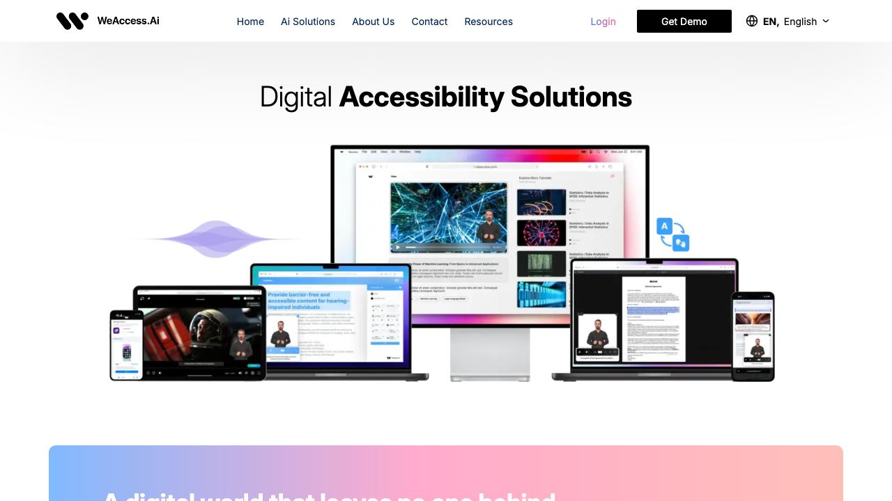 Digital Accessibility Solutions 网站截图