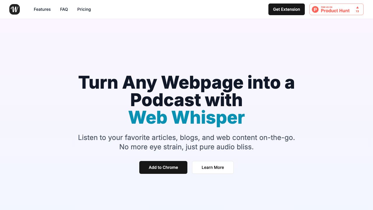 Web Whisper 网站截图