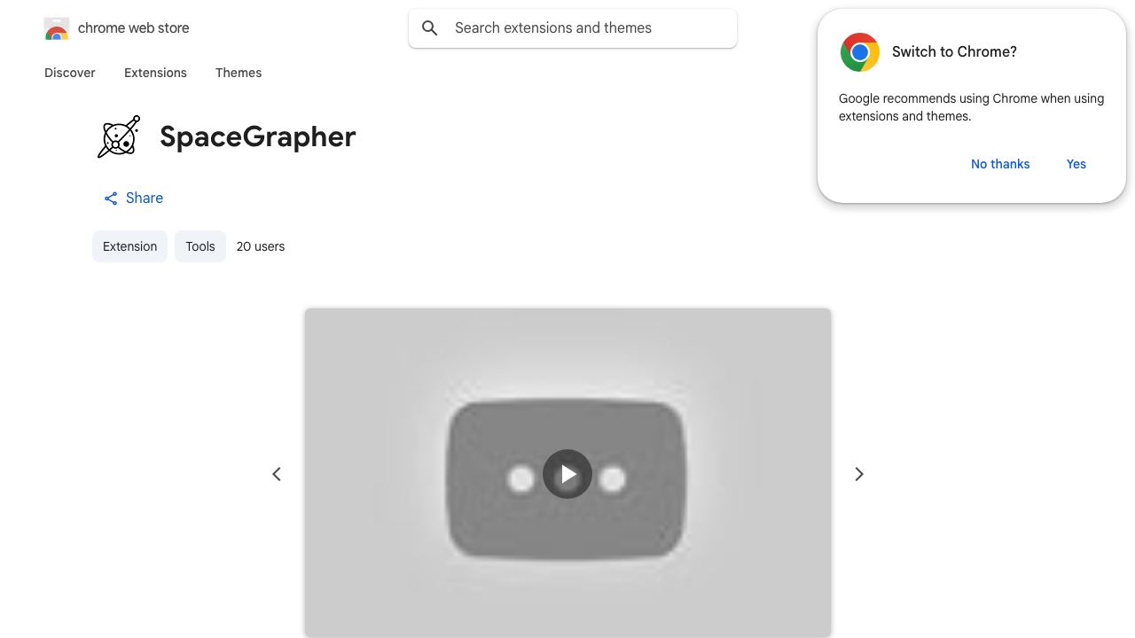 SpaceGrapher 网站截图