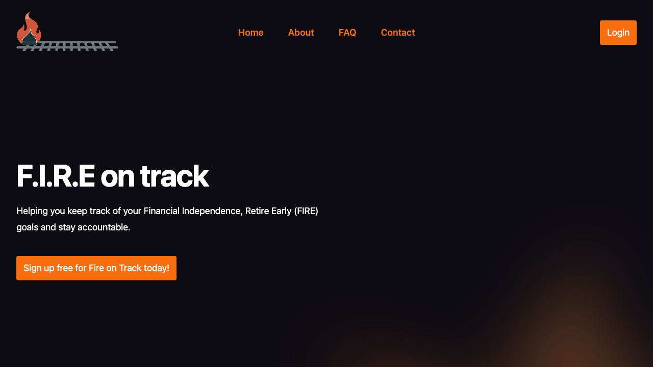 F.I.R.E on track 网站截图