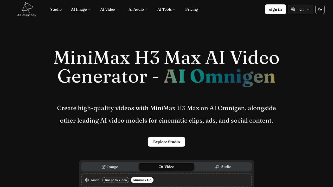 AI Omnigen 网站截图