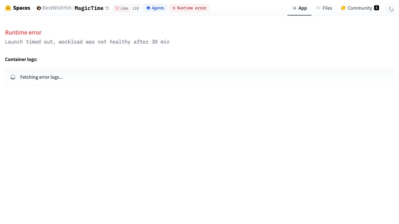 MagicTime website screenshot