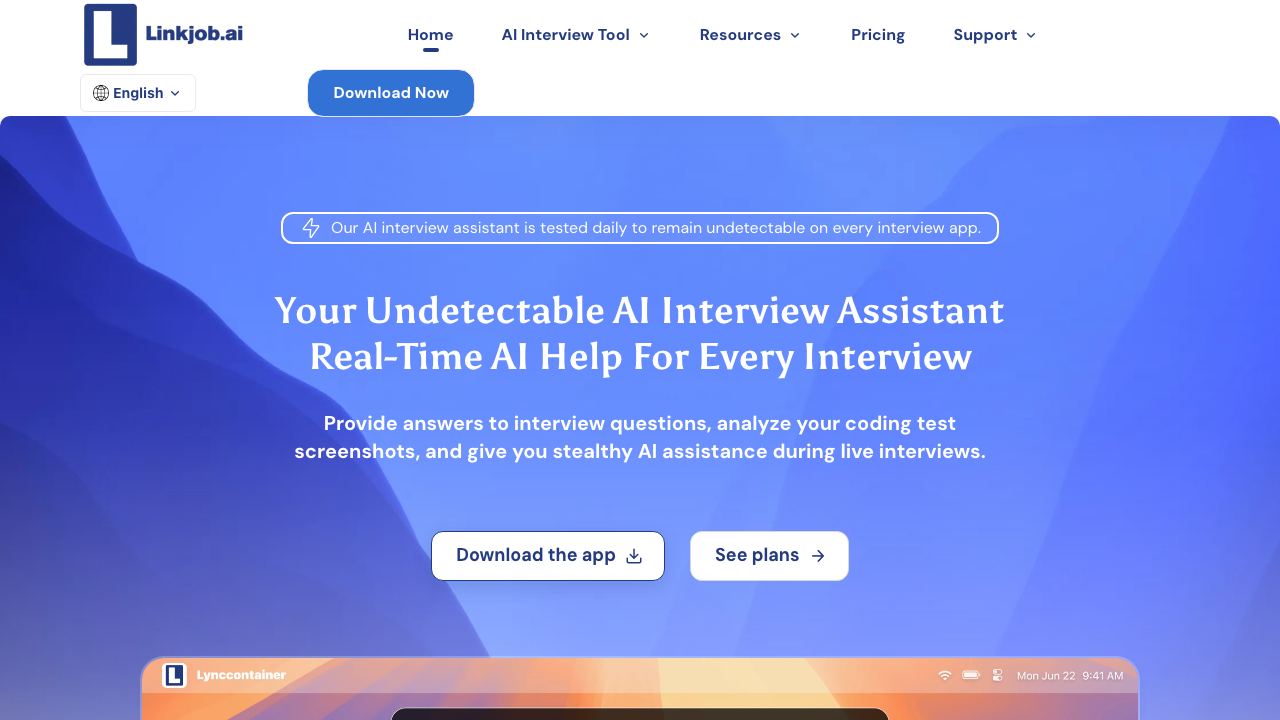 Linkjob.ai 网站截图