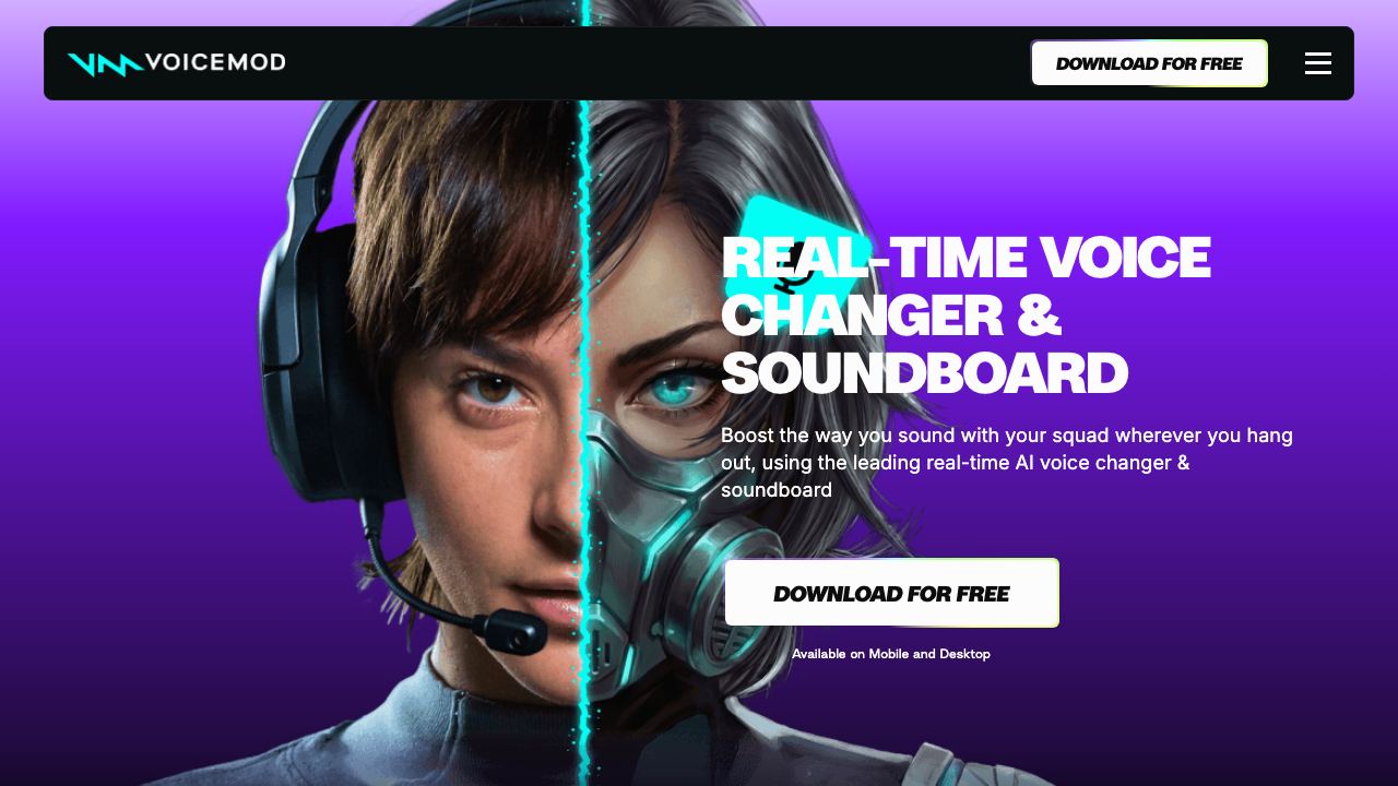 Voicemod 网站截图