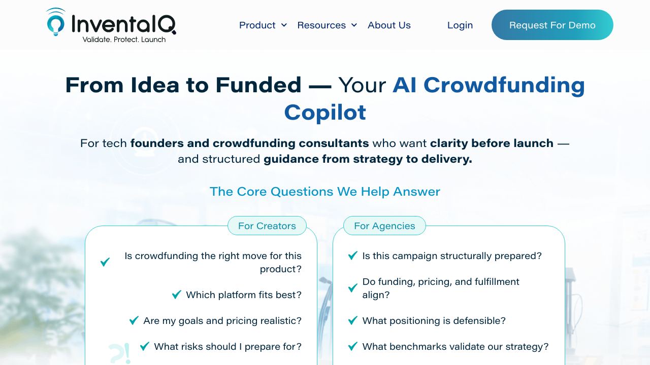InventAIQ 网站截图