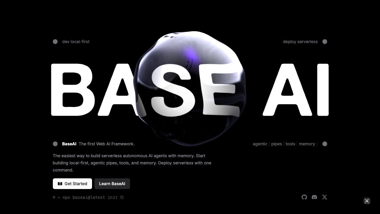 BaseAI 网站截图