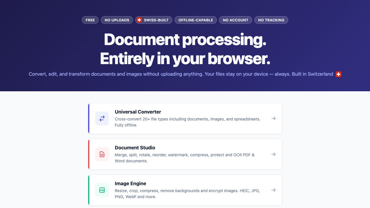 DocTools Pro website screenshot